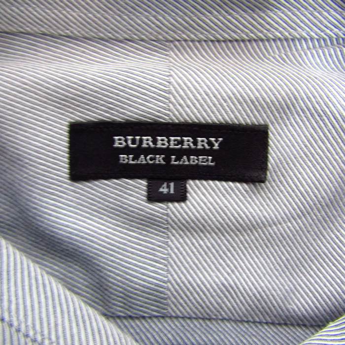 BURBERRY BLACK LABEL 長袖　コットンシャツ バーバリーブラックレーベル 長袖シャツ コットン100% ブランド