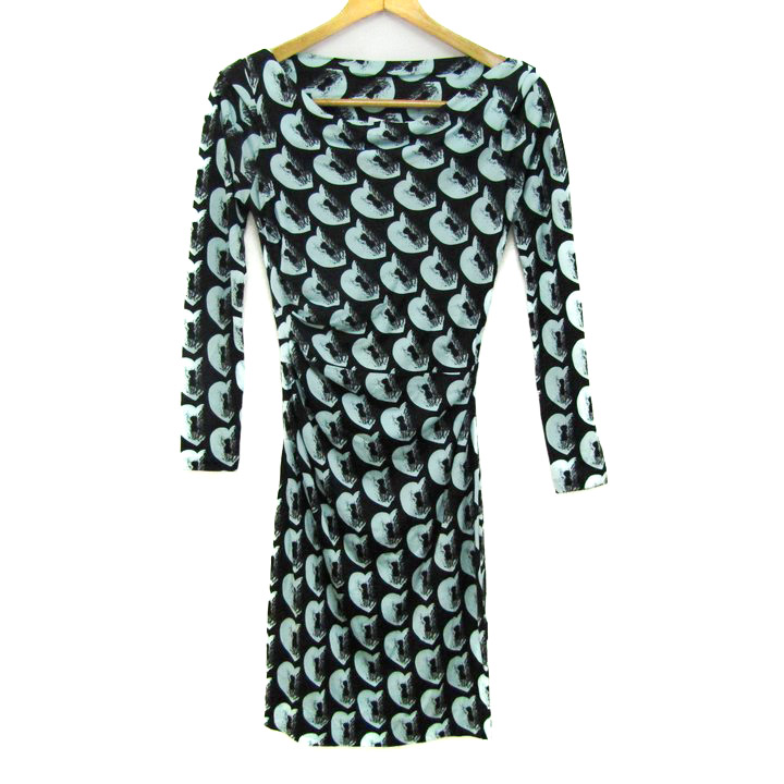 ダイアンフォンファステンバーグ ワンピース トップス 長袖 総柄  