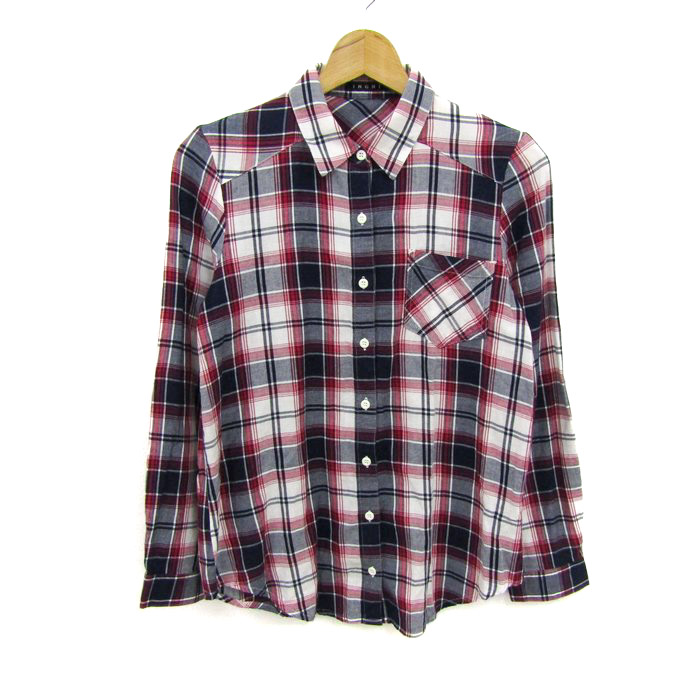【13,625円】新品stinaスティナタイプV長袖グレンチェック赤Sサイズ 13,625円】新品stinaスティナタイプV長袖グレンチェック赤S