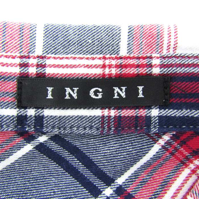 【13,625円】新品stinaスティナタイプV長袖グレンチェック赤Sサイズ 13,625円】新品stinaスティナタイプV長袖グレンチェック赤S