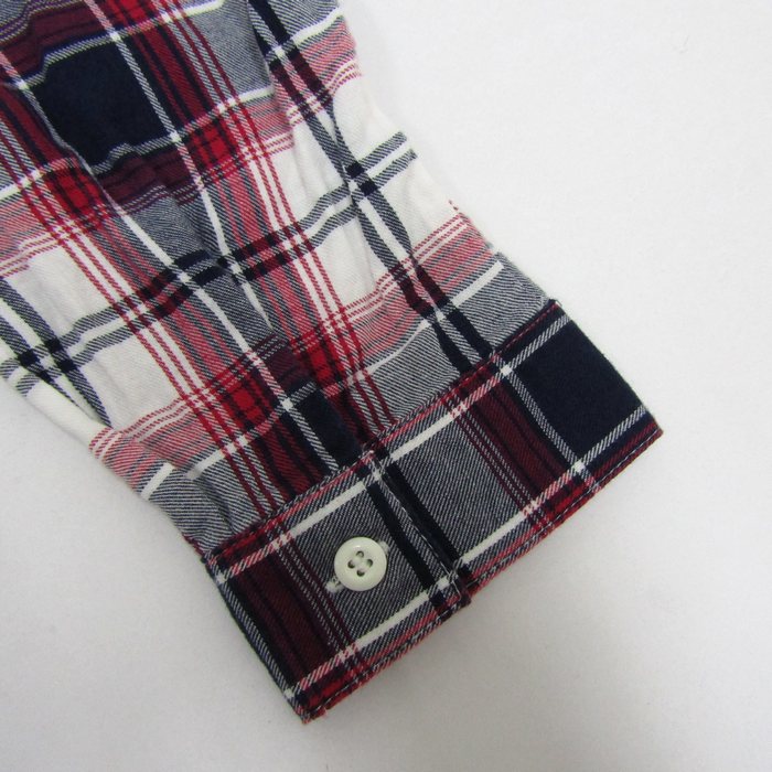 【13,625円】新品stinaスティナタイプV長袖グレンチェック赤Sサイズ 13,625円】新品stinaスティナタイプV長袖グレンチェック赤S