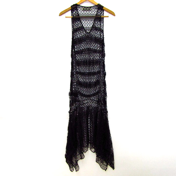 BY MALENE BIRGER FRANKLYN ロングドレス　ジレVネック バイマレーネビルガー】 タグ付き ロングドレス（32） ブラック