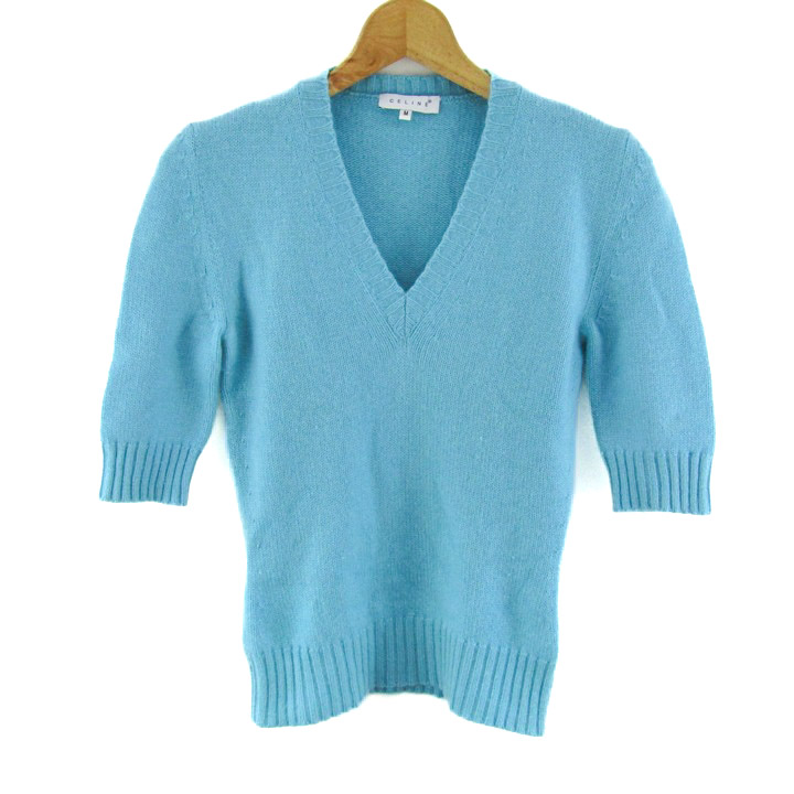 セリーヌ ニット セーター 7分袖 カシミア100% ブランド トップス  