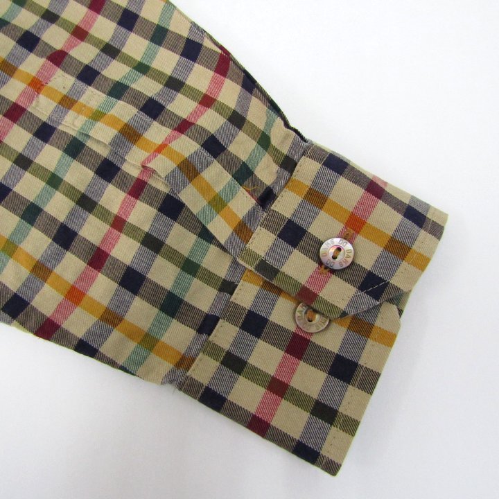 DAKS - 【DAKS】ダックス (L) 日本製 コットン 総柄 ハウス チェック シャツ DAKS - 【DAKS】ダックス (L) 日本製 コットン 総柄 ハウス