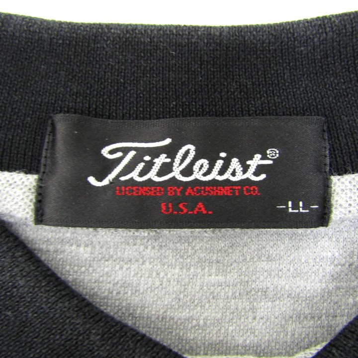 タイトリスト ポロシャツ 半袖 大きいサイズ コットン100