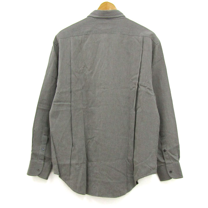 Giorgio Armani グレー 長袖シャツ ジョルジオアルマーニ 長袖シャツ ブランド トップス イタリア製 黒