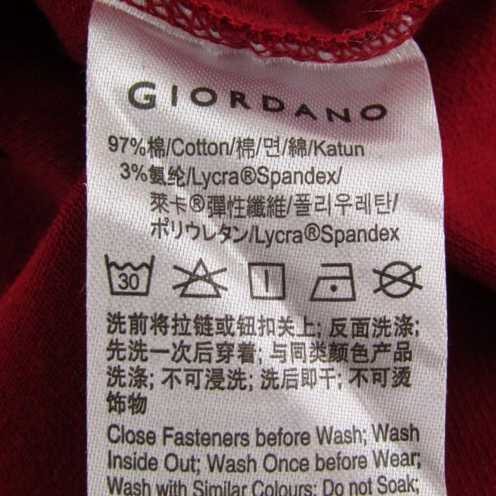 ジョルダーノ ポロシャツ 半袖 Tapered Fit トップス メンズ Mサイズ 