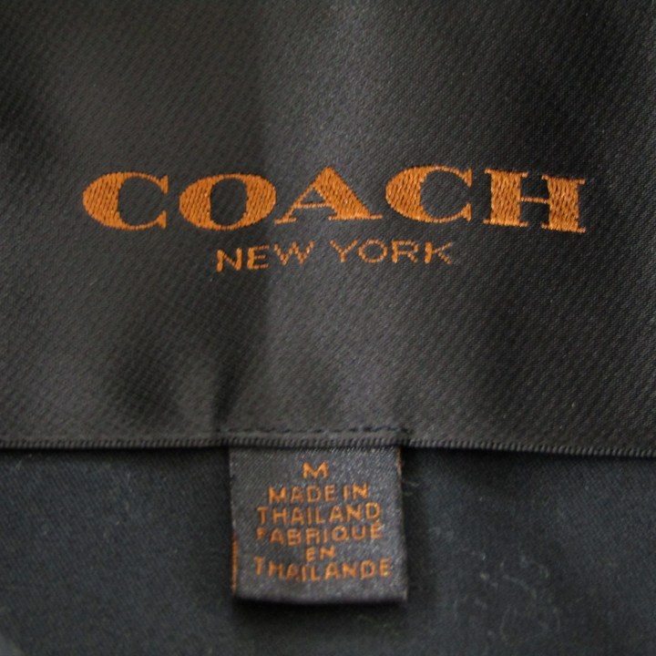 コーチ トレンチコート アウター ベルト付き 裏地シグネチャー柄
