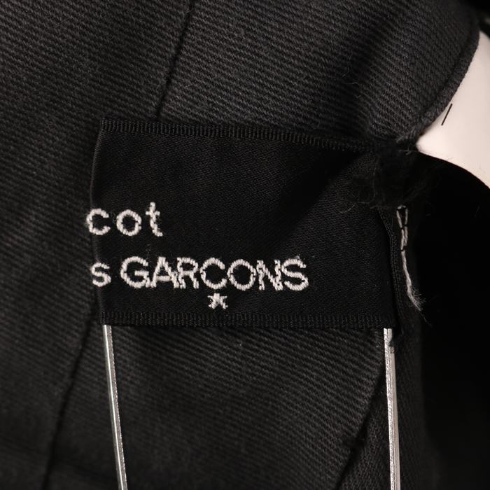 約62cmヒップトリココムデギャルソン ロングパンツ 無地 ボトムス 日本製 ストレッチ レディース Mサイズ ブラック tricot COMME des GARCONS