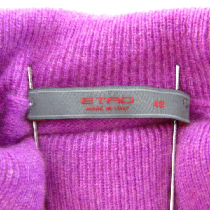 エトロ ニット 長袖 タートルネック カシミヤ トップス レディース 42サイズ パープル ETRO エトロ ニット 長袖 タートルネック カシミヤ トップス