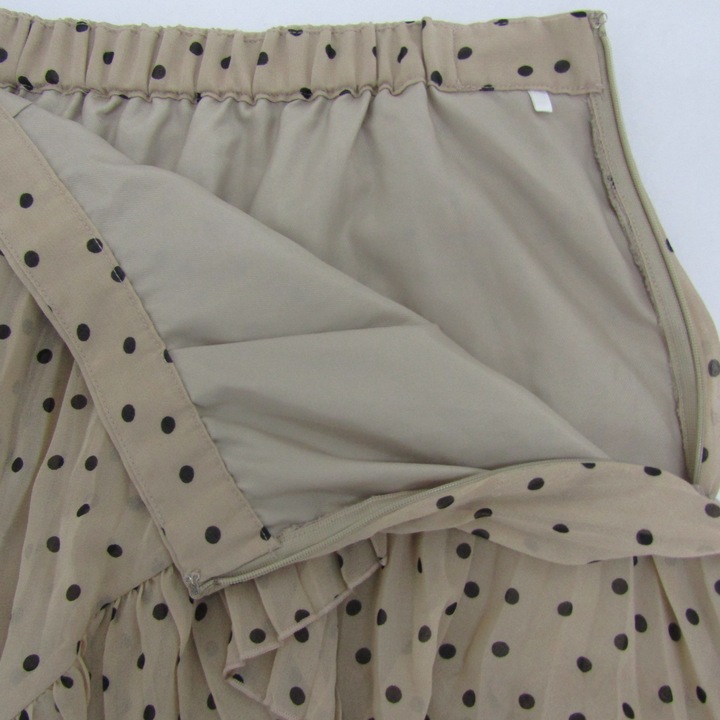 スナイデル ロングスカート ボトムス ティアードフレア ドット柄  