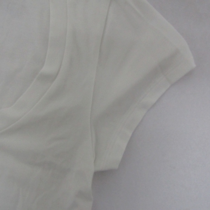 セオリー 半袖Ｔシャツ トップス Uネック コットンストレッチ レディース Sサイズ ホワイト theory Theory - セオリー 半袖Tシャツ トップス Uネック コットン