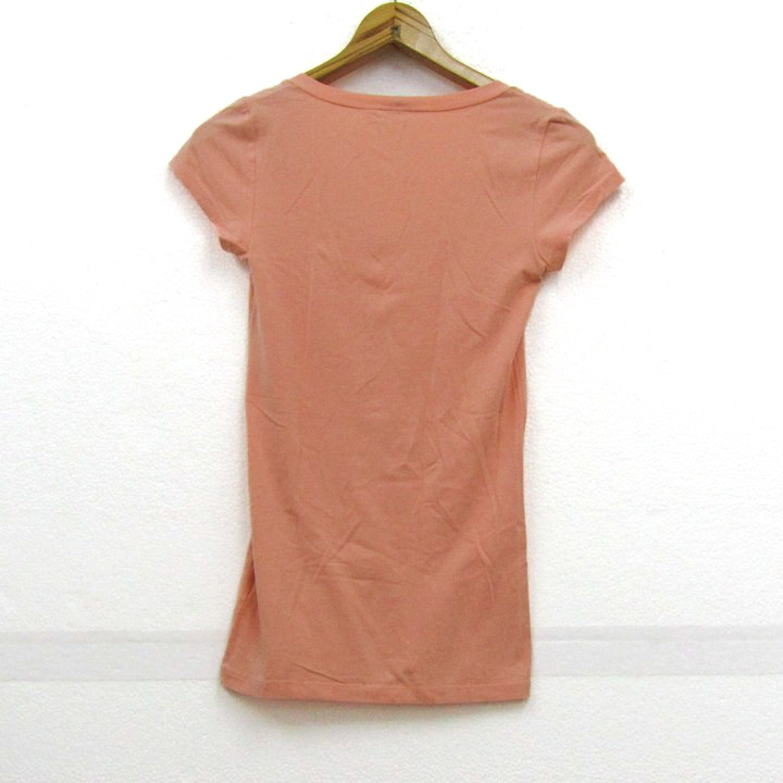 セオリー 半袖Ｔシャツ トップス Uネック コットンストレッチ レディース Sサイズ ピンク theory セオリー 半袖Tシャツ トップス Uネック コットンストレッチ