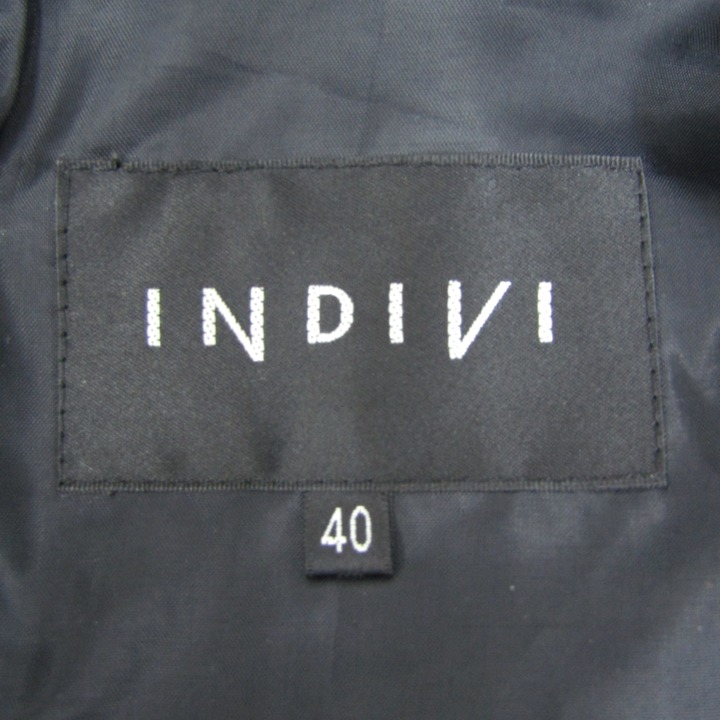 BLACK ルスーク モッズコート 黒 36 ブラック INDIVI INED アン  