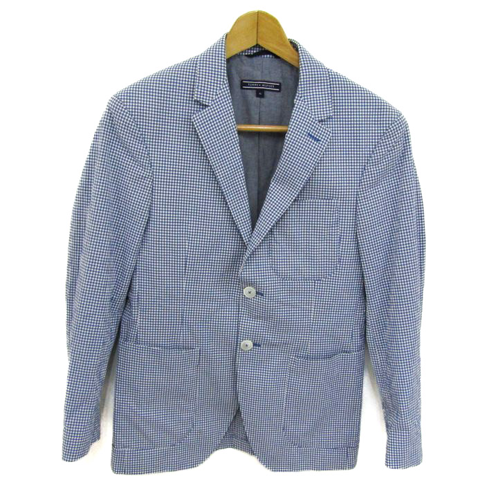 TOMMY HILFIGER トミー・ヒルフィガー テーラードジャケット サマージャケット 夏物 麻100％ メンズ ネイビー Mサイズ 夏 ポイント7倍プレーンウェーブテーラードジャケット | トミー