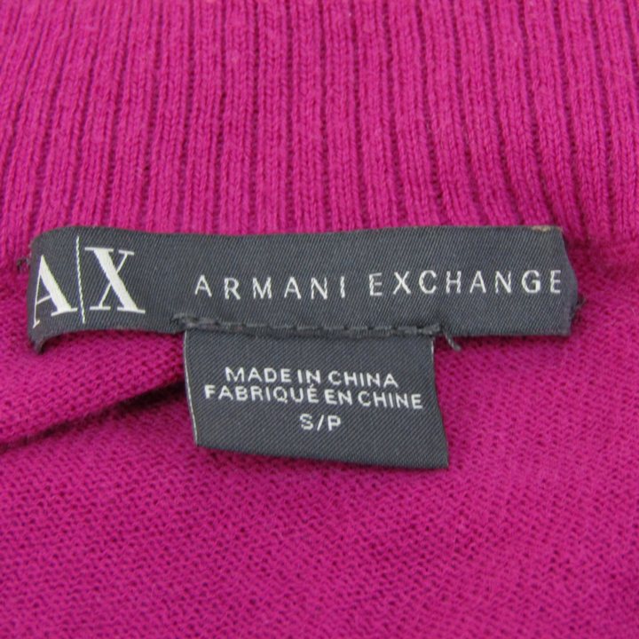 アルマーニ・ジーンズ カーディガン トップス 長袖 Vネック フリル 未使用品 レディース Mサイズ ピンク ARMANI JEANS ARMANI JEANS - アルマーニ・ジーンズ カーディガン トップス