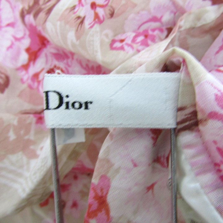 クリスチャンディオールChristian Diorピンク白のストライプ長袖シャツ