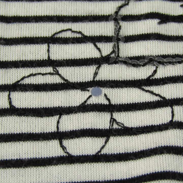 レリアン 七分袖Tシャツ クルーネック ボーダー トップス レディース