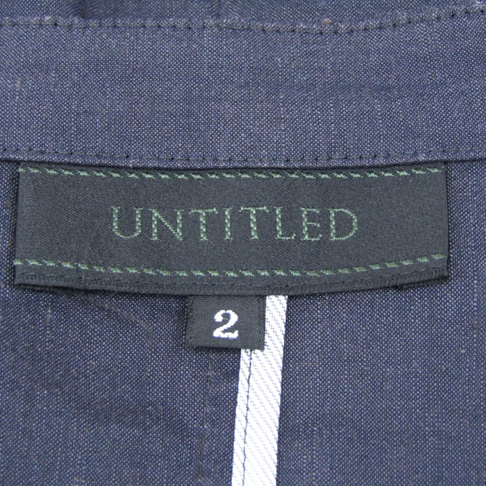 現行!!美品✨アンタイトル　ヴィスコースリネン混ジャケット　大きめデザイン濃紺 Jacket【UNTITLED､ジャケット】 | UNTITLED OFFICIAL SITE（アン