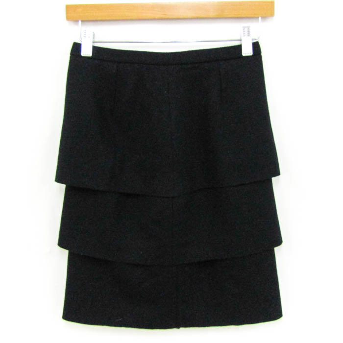 M-PREMIER スカート コーデの主役に！上質な質感が魅力のフェイク