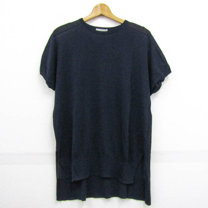 セオリーリュクス ワンピース 半袖 無地 クルーネック トップス  