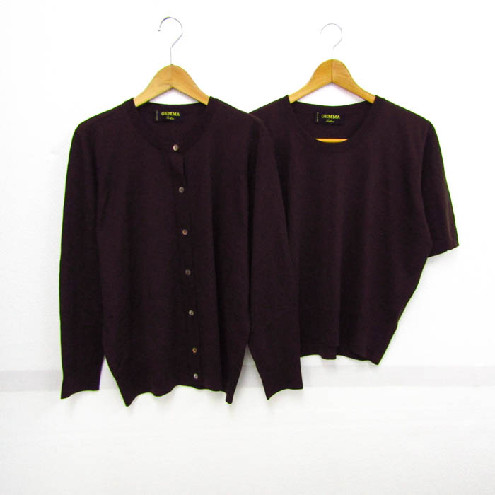 【未使用】Foxey フォクシー アンサンブル カーディガン 半袖ニット セット 美品】フォクシー アンサンブル カーディガン 半袖 ニット 高年式 38