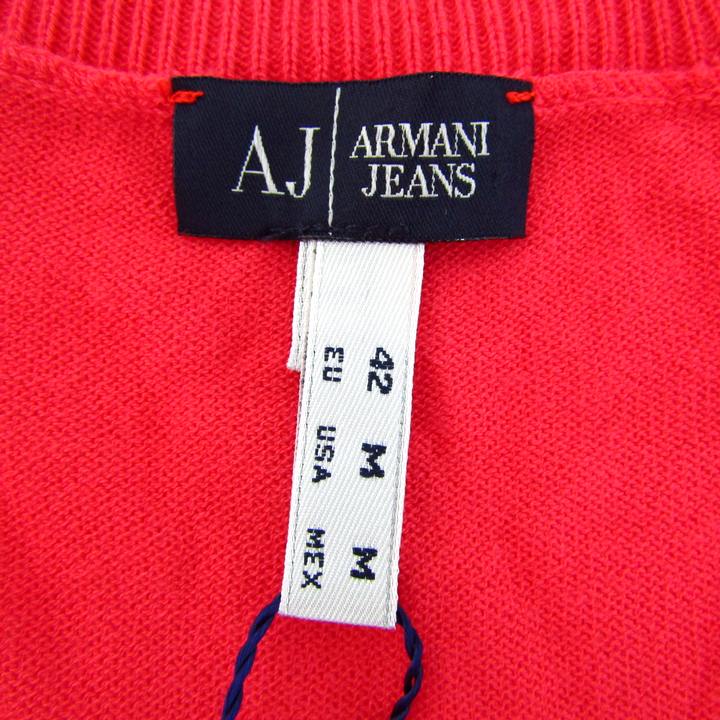 アルマーニジーンズ　赤　M 38 EMPORIO ARMANI (エンポリオアルマーニ) ストレッチ ジップフライ