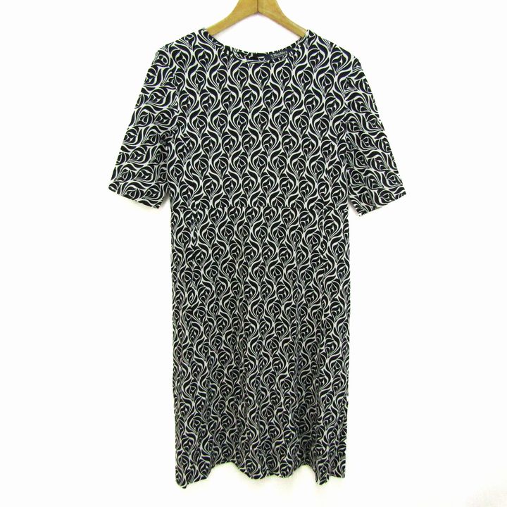 エスマックスマーラ ワンピース トップス 五分袖 総柄 大きいサイズ