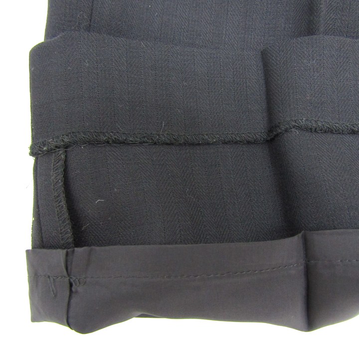 ✨美品✨Paul Stuart ポールスチュアート パンツスーツ　綿100 黒Ｌ ポールスチュアート PAUL STUART 3P スーツ 3ピース セット