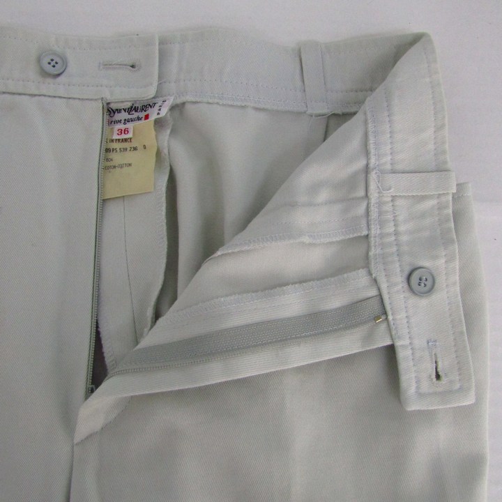 YSL rive gauche ストレッチ コットンパンツ YSL rive gauche