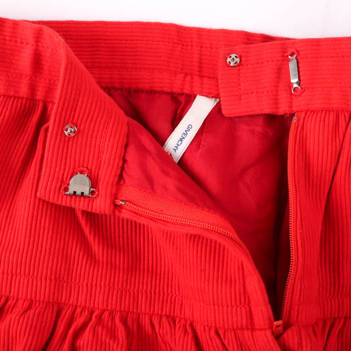 マーガレットハウエル　スカートⅢ（L）  大きいサイズ　ウール　裏地シルク　赤