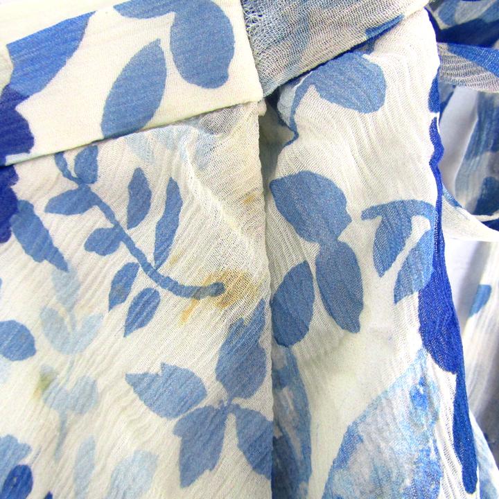 ポロラルフローレン　アシメトリーフレアスカート　シフォンスカート　ほぼ未使用 ポロラルフローレン ロングスカート ボトムス アシンメトリー 花