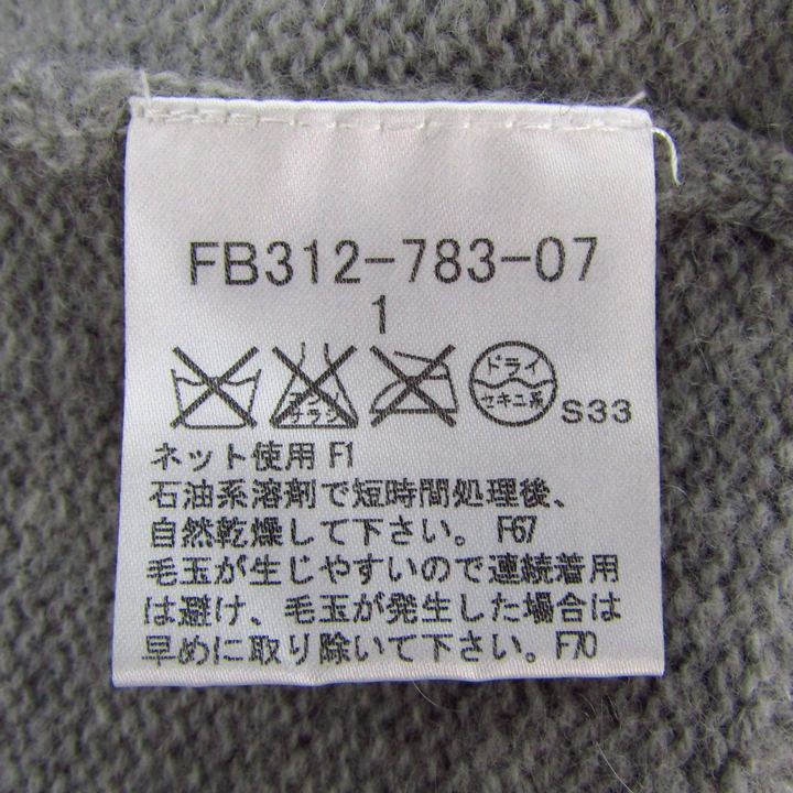 バーバリーロンドン ニット トップス チュニック 長袖 Uネック カシミヤ100% ノバチェック レディース 1サイズ グレー BURBERRY LONDON バーバリーロンドン ニット トップス チュニック 長袖 Uネック