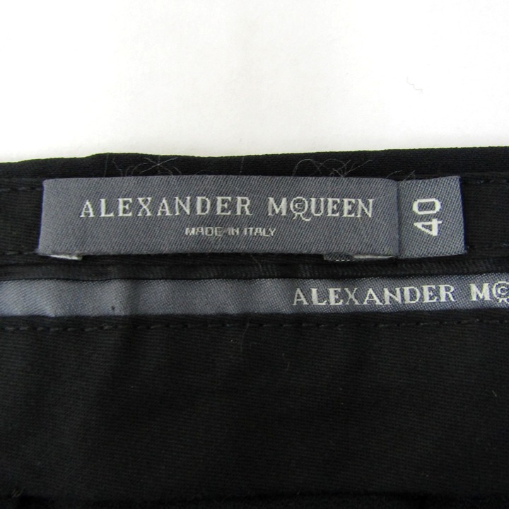 アレキサンダーマックイーン テーパードパンツ スリット ボトムス  