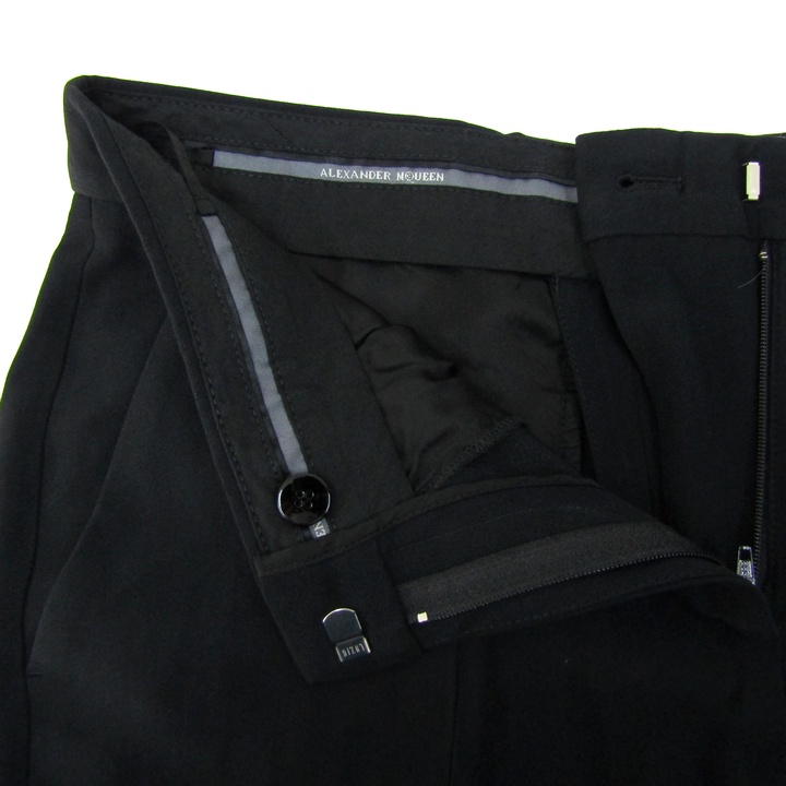 アレキサンダーマックイーン テーパードパンツ スリット ボトムス  