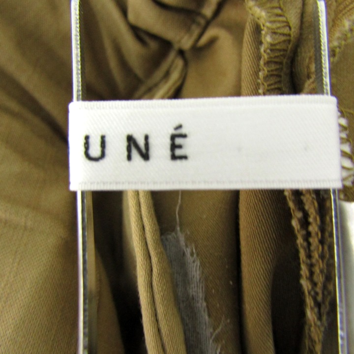 カデュネ ワイドパンツ ボトムス コットンストレッチ レディース 34  