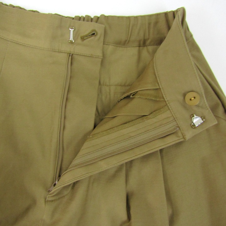 カデュネ ワイドパンツ ボトムス コットンストレッチ レディース 34  