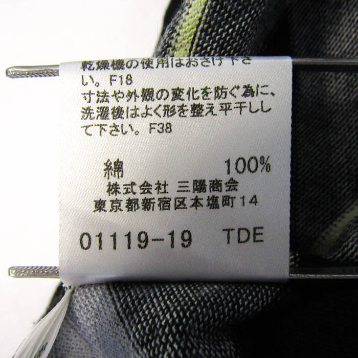 バーバリーロンドン 長袖Ｔシャツ トップス ノバチェック柄 コットン レディース 1サイズ 黒×グレー BURBERRY LONDON バーバリーロンドン 長袖Tシャツ トップス ノバチェック柄
