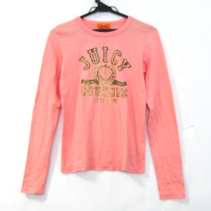 ジューシークチュール 長袖Ｔシャツ トップス グラフィックT USA製 未使用品 レディース Sサイズ ピンク JUICY COUTURE ジューシークチュール 長袖Tシャツ トップス グラフィックT USA