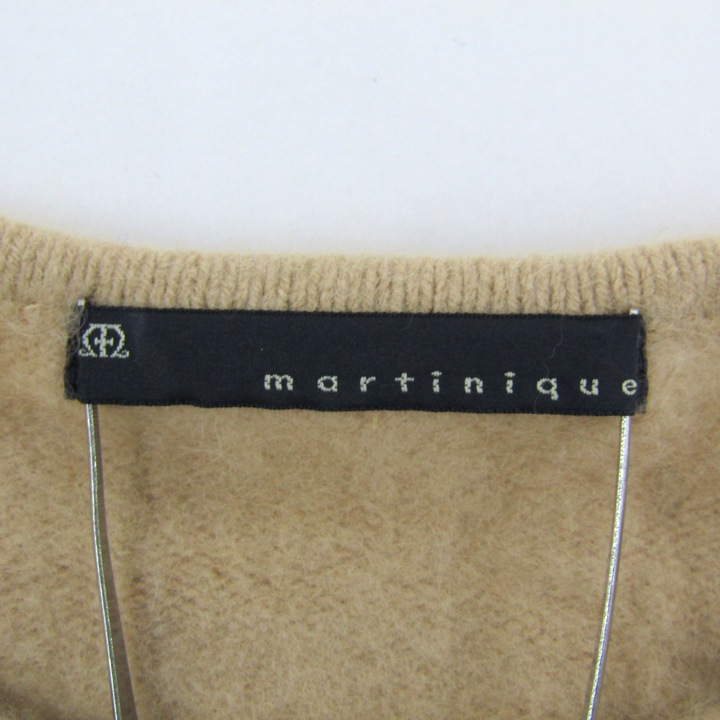 マルティニーク ニット セーター 長袖 ウール混 ストレッチ ブランド トップス レディース Fサイズ ベージュ martinique マルティニーク ニット セーター 長袖 ウール混 ストレッチ