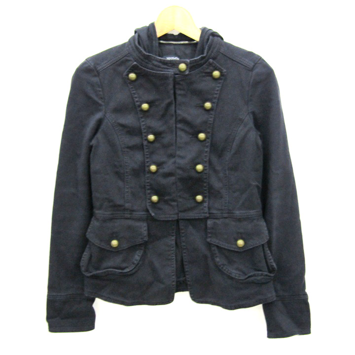 Max&Co 3wayラビットファー付き中綿ジャケット ベルト 黒 38