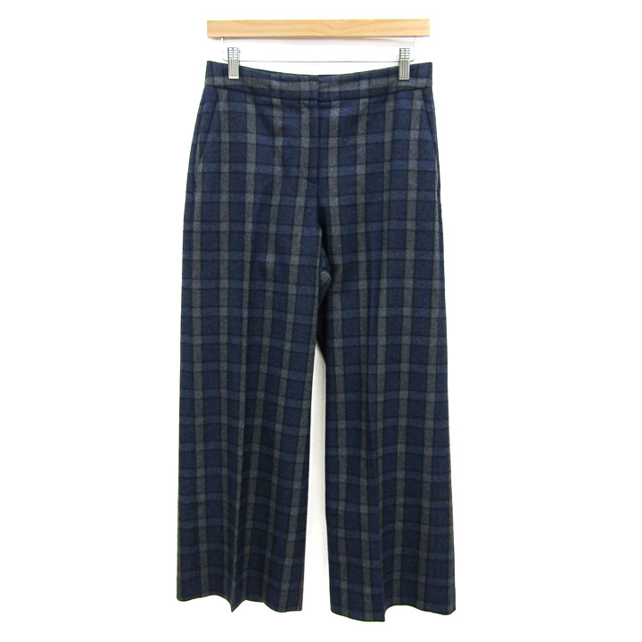 セオリーリュクス ワイド クロップドパンツ FIDDLE チェック柄 セオリーリュクス ワイド クロップドパンツ FIDDLE チェック柄