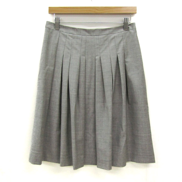 新品】theory luxe プリーツスカート グレー 40 【公式通販】