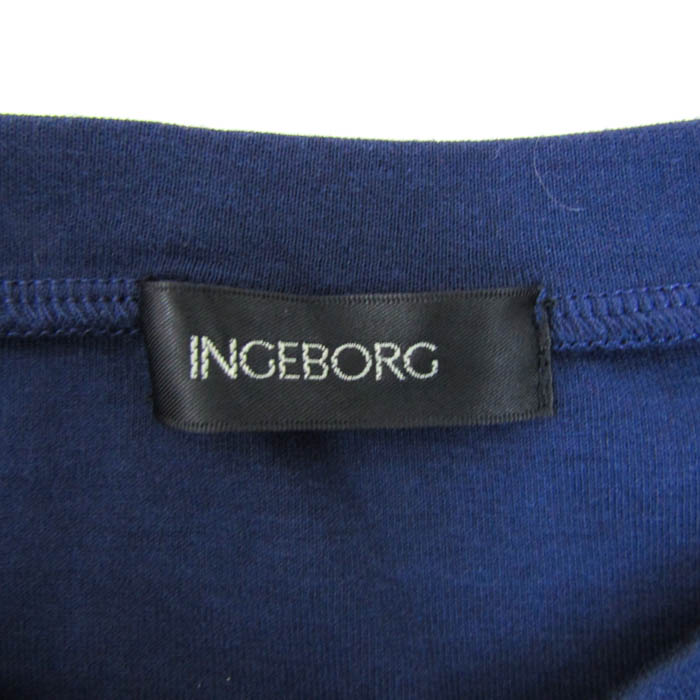 インゲボルグ カットソー シャツ トップス 長袖 ドルマンスリーブ レディース 11サイズ ネイビー INGEBORG インゲボルグ カットソー シャツ トップス 長袖 ドルマン