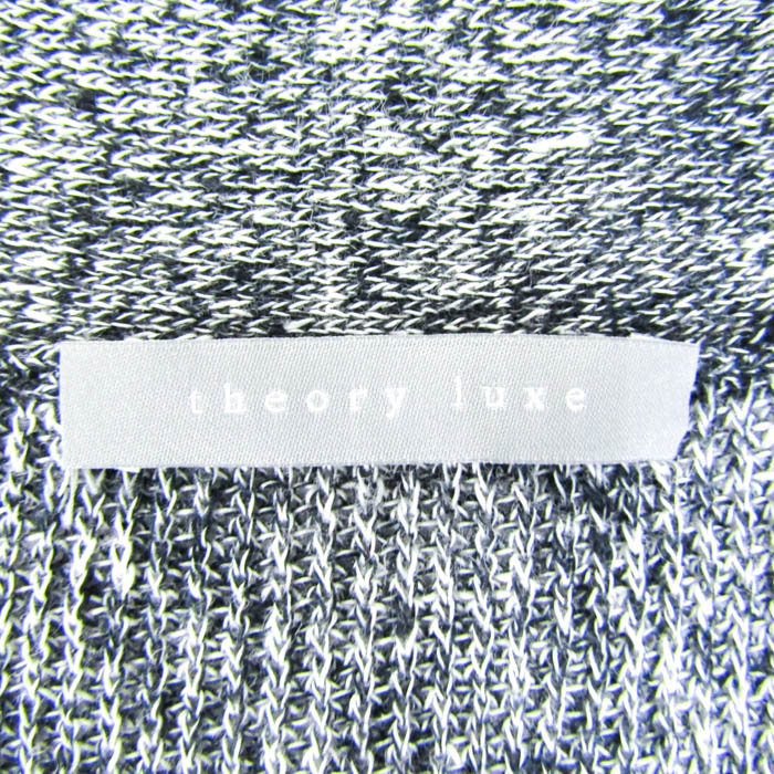 Theory luxe - セオリーリュクス ロングカーディガン トップス ニットコート リネン100% レディース 38サイズ 杢グレー theory luxe セオリーリュクス ロングカーディガン トップス ニットコート