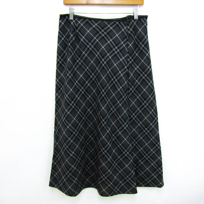 バーバリーロンドン チェック総柄 スプリングコート シルク混 ベルト