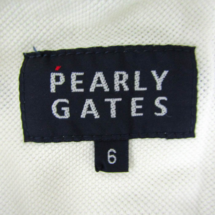 パーリーゲイツ　ゴルフポロシャツ　サイズ6 PEARLY GATES/パーリーゲイツ ゴルフ ポロシャツ【ホワイト/6