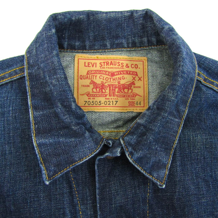 Levis、デニムジャケット、ジージャン リーバイス 70505-0217 USA製 デニムジャケット ジージャン