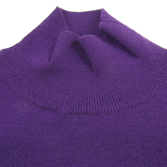 ランバン セーター トップス 長袖 ハイネック ニット カシミヤ混 レディース 38サイズ パープル LANVIN LANVIN - ランバン セーター トップス 長袖 ハイネック ニット
