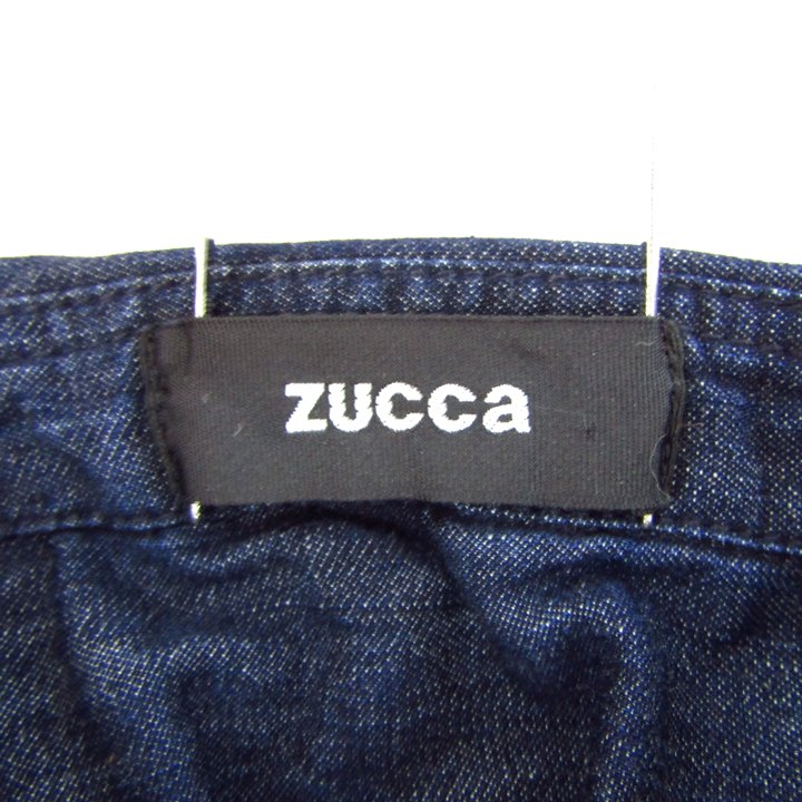 ズッカ 長袖シャツ デニムシャツ コットン100％ ブランド トップス